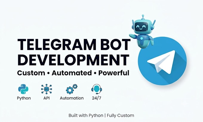 develop telegram bot, crypto bot, shop bot with api integration
