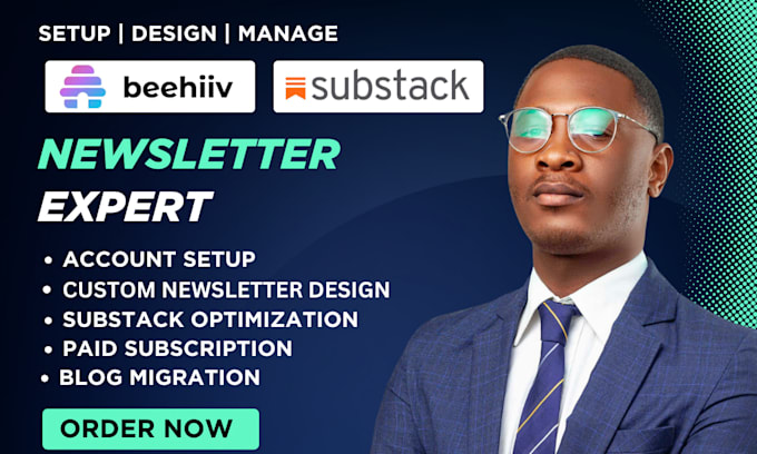 setup substack account, substack newsletter design substack beehiiv newsletter