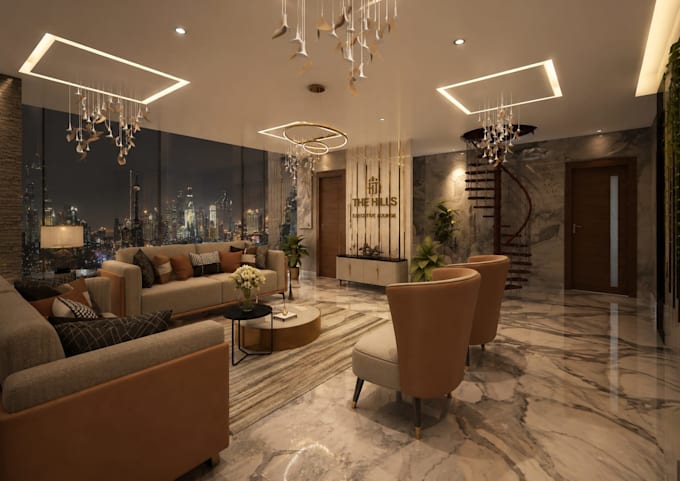 create photorealistic 3d interior design and rendering