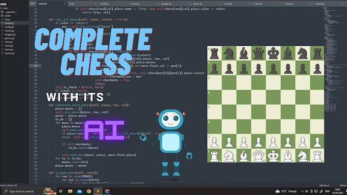 develop ai game analytics chess engines and python apps