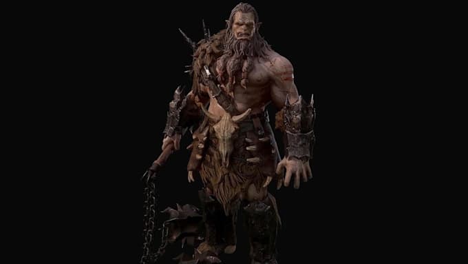 do 3d game asset environment art stylized humanoid character blender model