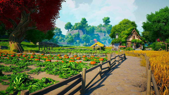 create game ready 3d environment, map, level design, modular asset, landscape
