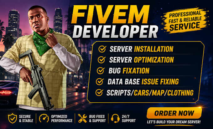 install fivem scripts fix bugs optimize server performance