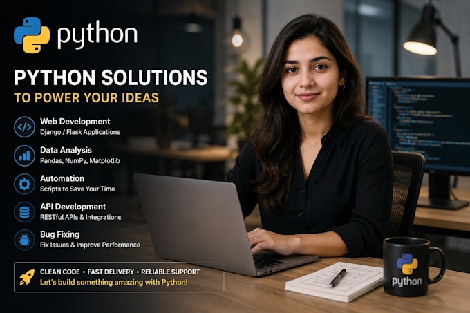 do python automation, flask django web develop and scripting