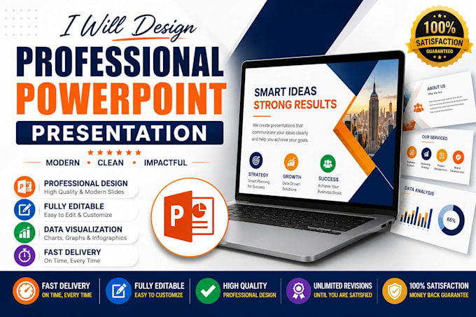 design modern powerpoint presentation slides