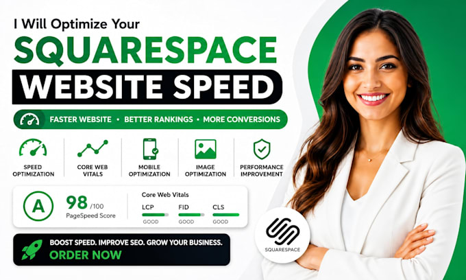 optimize squarespace website speed core web vitals and performance SEO