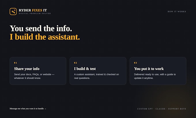 build a custom ai chatbot and gpt assistant for your business