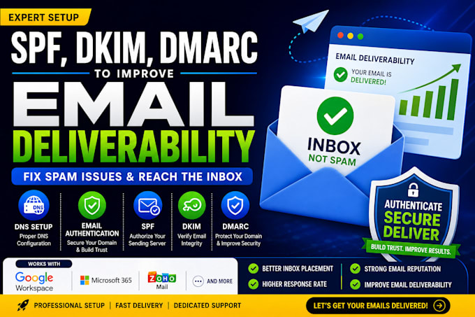 fix email spam issues and improve email deliverability
