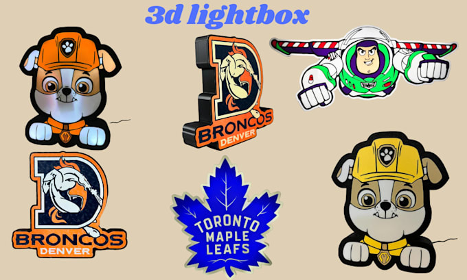 design custom 3d lightbox 3d logo keychain texts ready for printing in 3mf