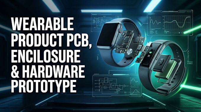 design wearable product pcb, enclosure and hardware prototype