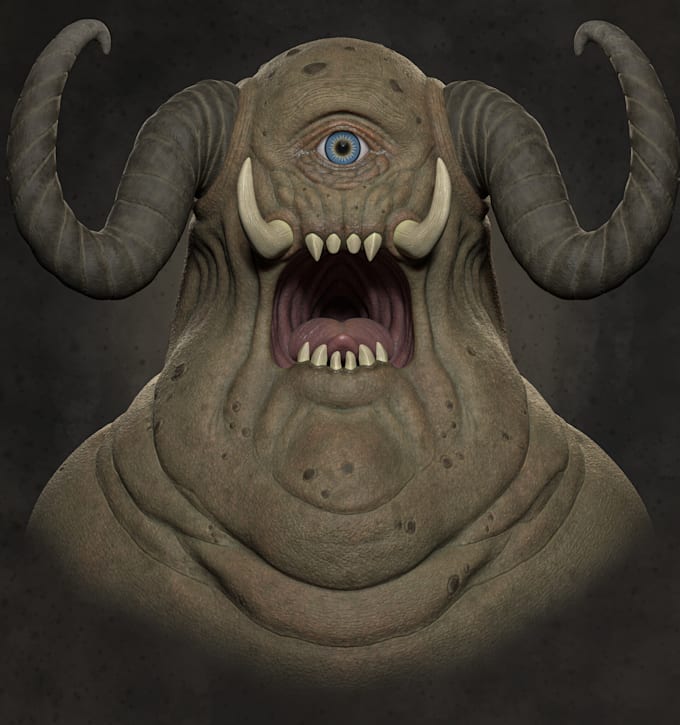 sculpt 3d characters and creatures of different detail level