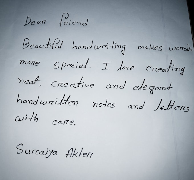 write anything with my beautiful handwriting