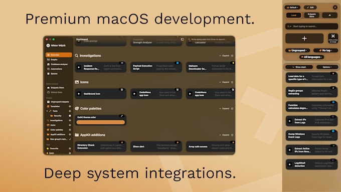 develop an ios or macos app