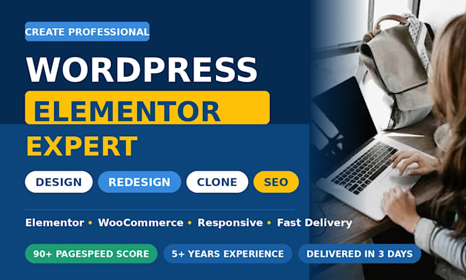 design a responsive wordpress website or redesign your web
