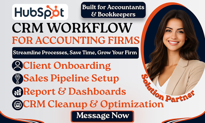 optimize hubspot CRM workflows for accounting firms