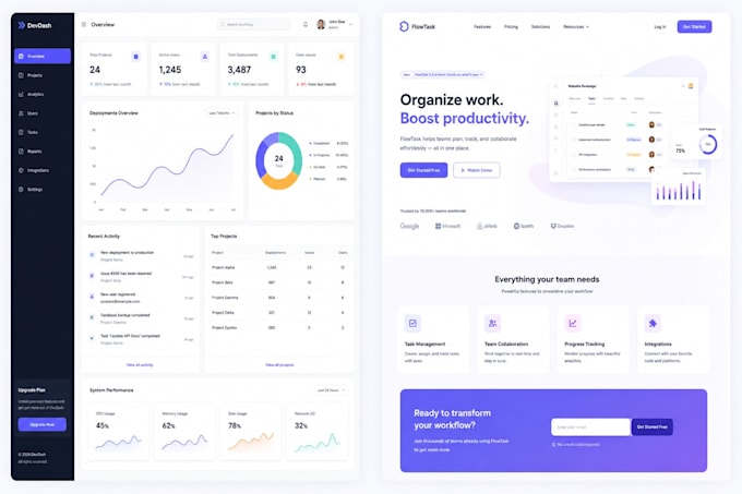 build website, website development, full stack developer, front end developer