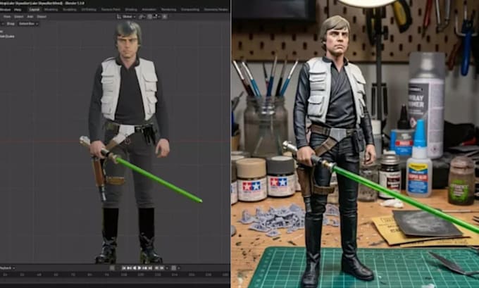 create 3d printable character models for resin printing and painting