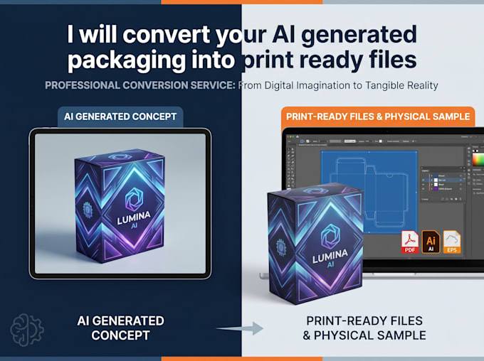 convert your ai generated packaging into print ready files