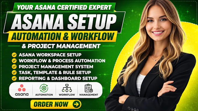 setup asana, automation, workflow and project management for german businesses