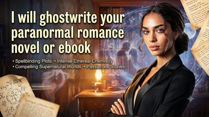 ghostwrite your paranormal romance novel or ebook