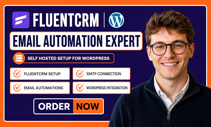 setup self hosted fluentcrm email automation in wordpress