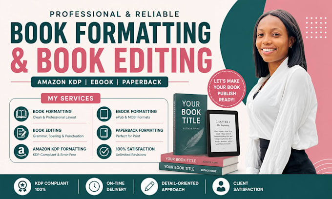 do book formatting book editing amazon KDP ebook formatting paparback formatting
