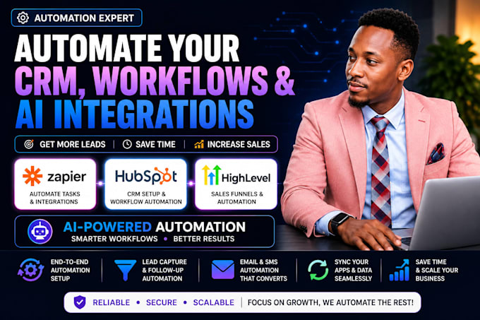 automate your business with ai, zapier, crm workflows