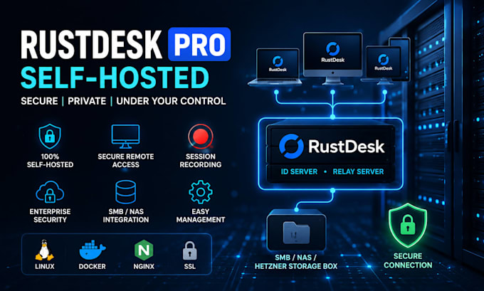 deploy and configure self hosted rustdesk pro server
