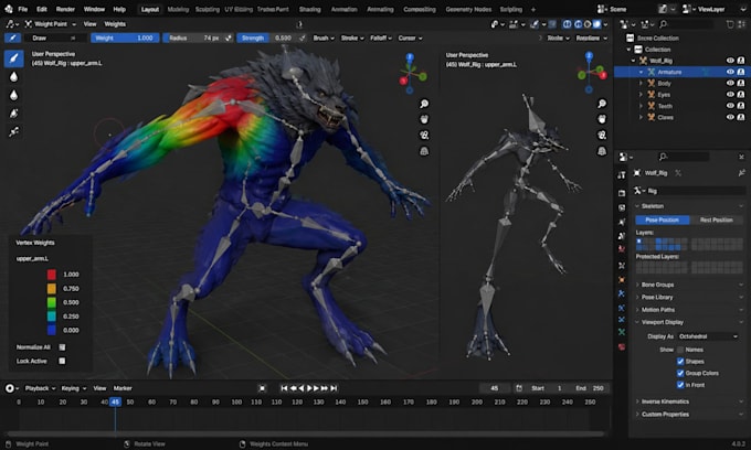 rig your 3d character in blender using rigify and auto rig pro