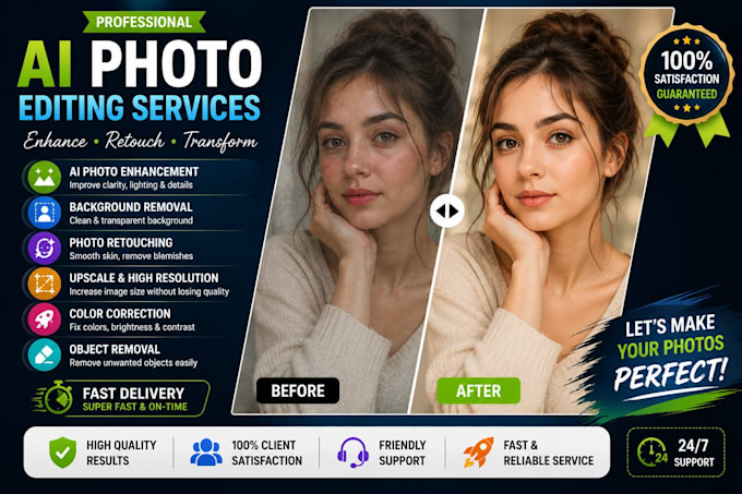 enchance, upscale and edit your photos with ai