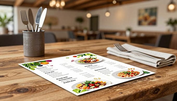 design eye catching food menu and food poster design