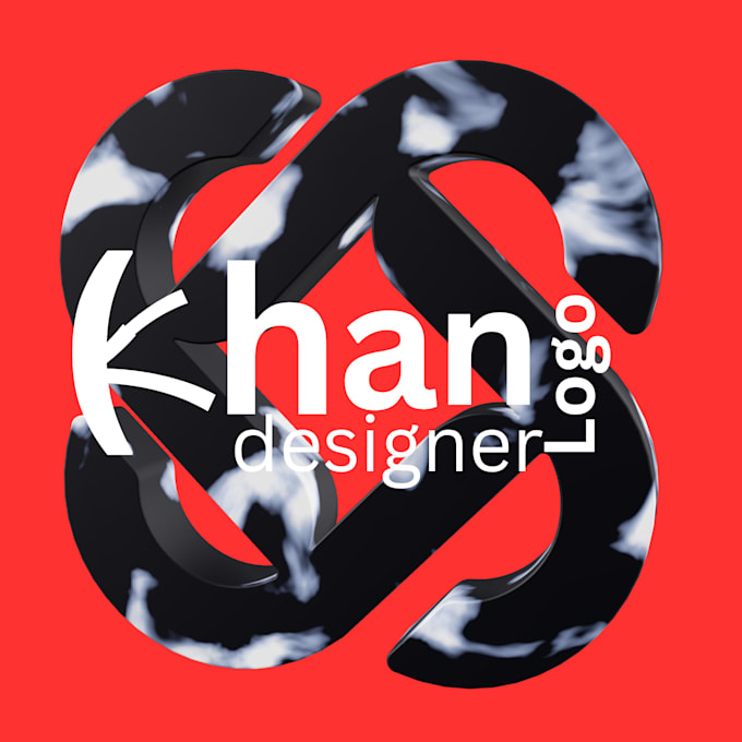 design modern 3d marble and typography logo for you