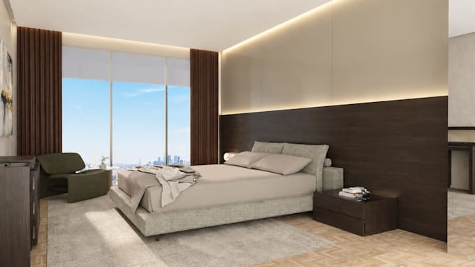 optimize your bedroom and dressing room with 3d renders