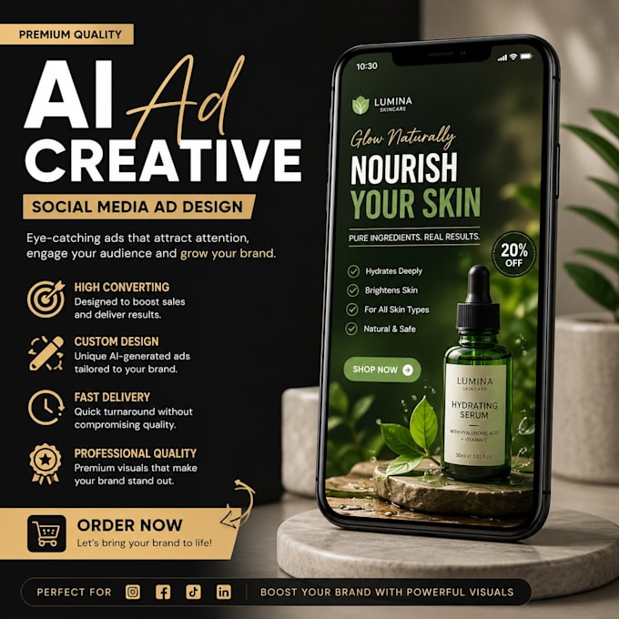create ai generated social media ad creatives