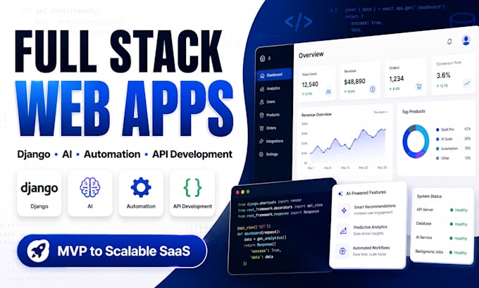 build custom web apps, ai automations and python solutions