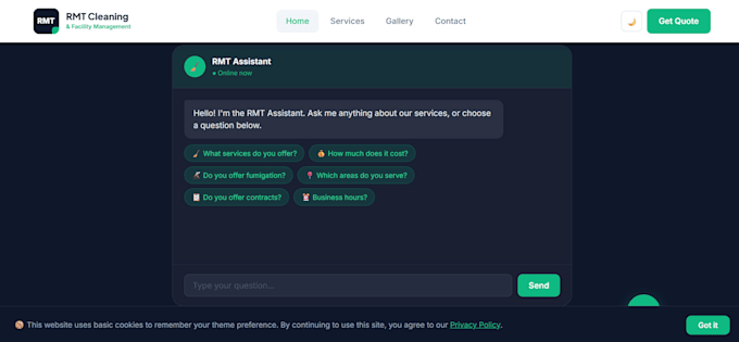 build a business website with a matching mobile app