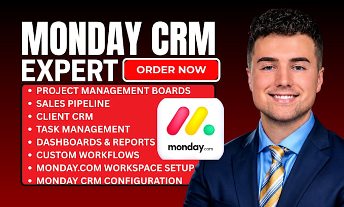 build a custom monday com CRM and workflow automation for marketing agencies