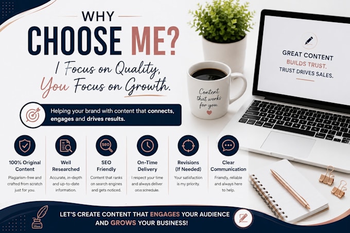 write engaging blog posts, articles and website content