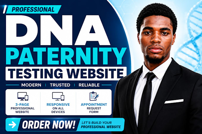 design a professional dna paternity testing website