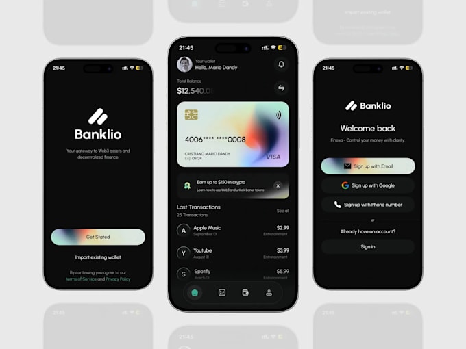 develop fintech app, payment app, wallet app, banking app, fintech app