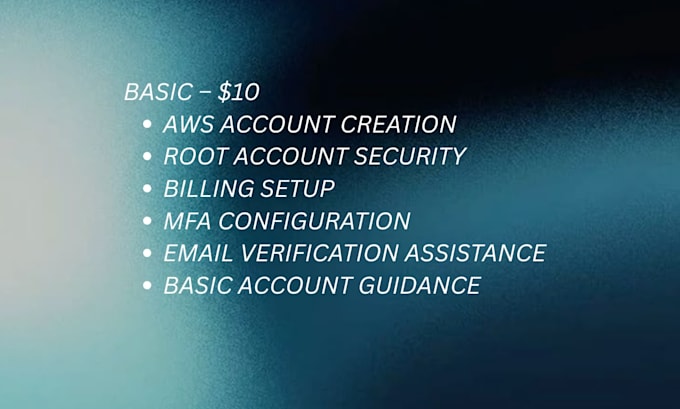 do secure AWS account setup with iam, billing alerts and mfa