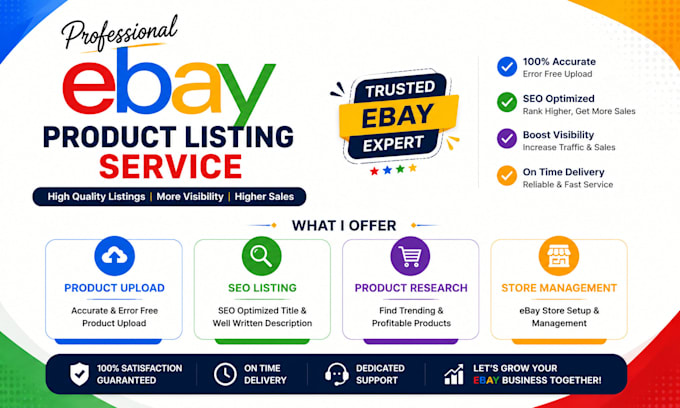 upload and list products on ebay