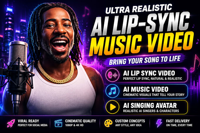 create ai lip sync music video ai generated video ai visual