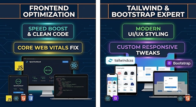 modern responsive react websites