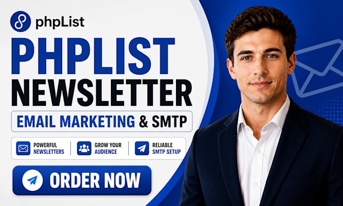 setup phplist newsletter email marketing smtp