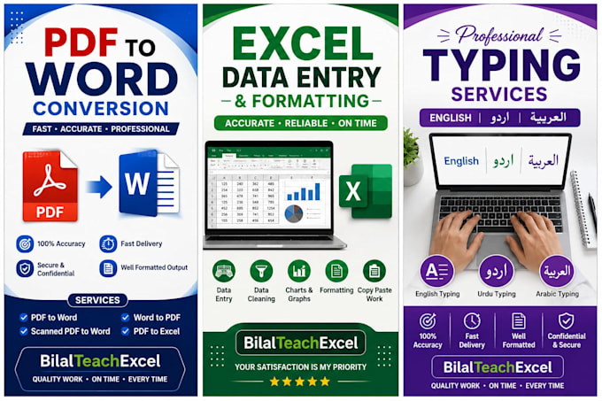do excel word pdf work
