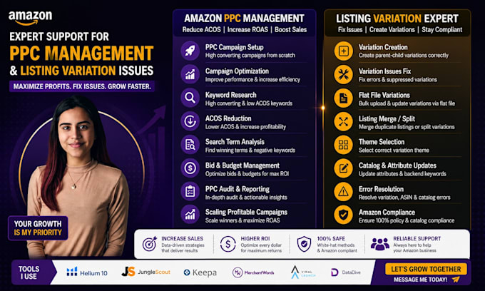 be your amazon account manager and PPC specialist