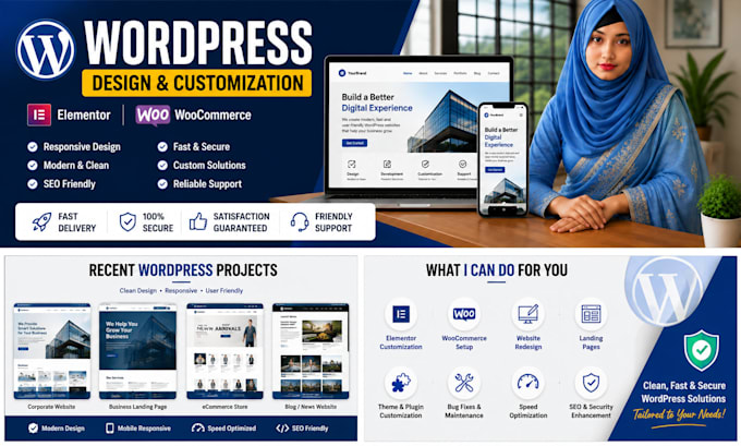 design and customize wordpress websites