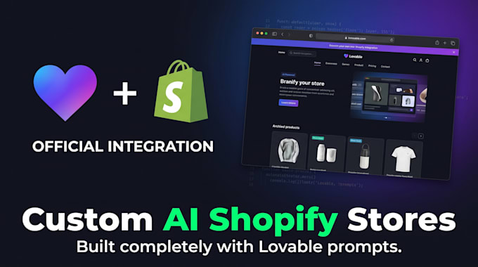 build an ai powered custom shopify store using lovable dev