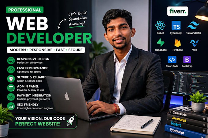 build a modern react website with tailwind CSS